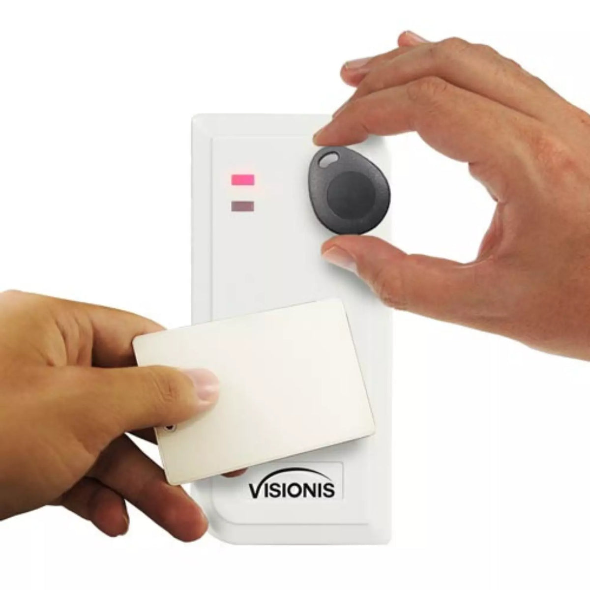 Visionis VIS-3101 – Access Control White Outdoor IP66 Card Reader Only Compatible With Wiegand 26 Bit