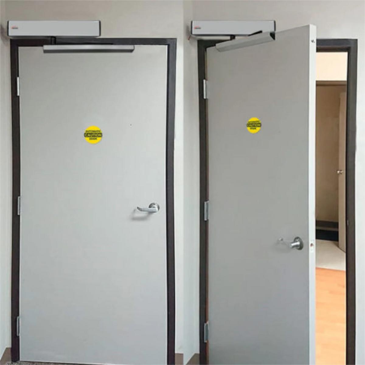 Visionis VIS-440A-SLIM – 100V Slim Electric Automatic Door Opener + Closer For 440lbs Inswing Doors + Built-In Receiver + 2 Wireless Remotes