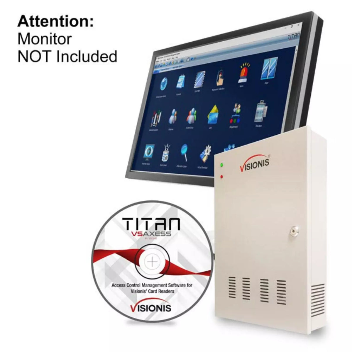 VS-AXESS-2DLX (Version 2.0) – Two Doors + Network Access Control Panel + Controller Board With Cabinet + TCP IP + Wiegand + Desktop Software + 20,000 Users 70,000 Records + Fire Alarm Extension Board