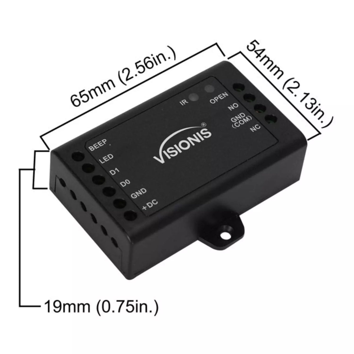 Visionis VIS-MINI-CNTRL – 1 Door Controller For Access Control Systems With No Software. Up To 1,000 Users