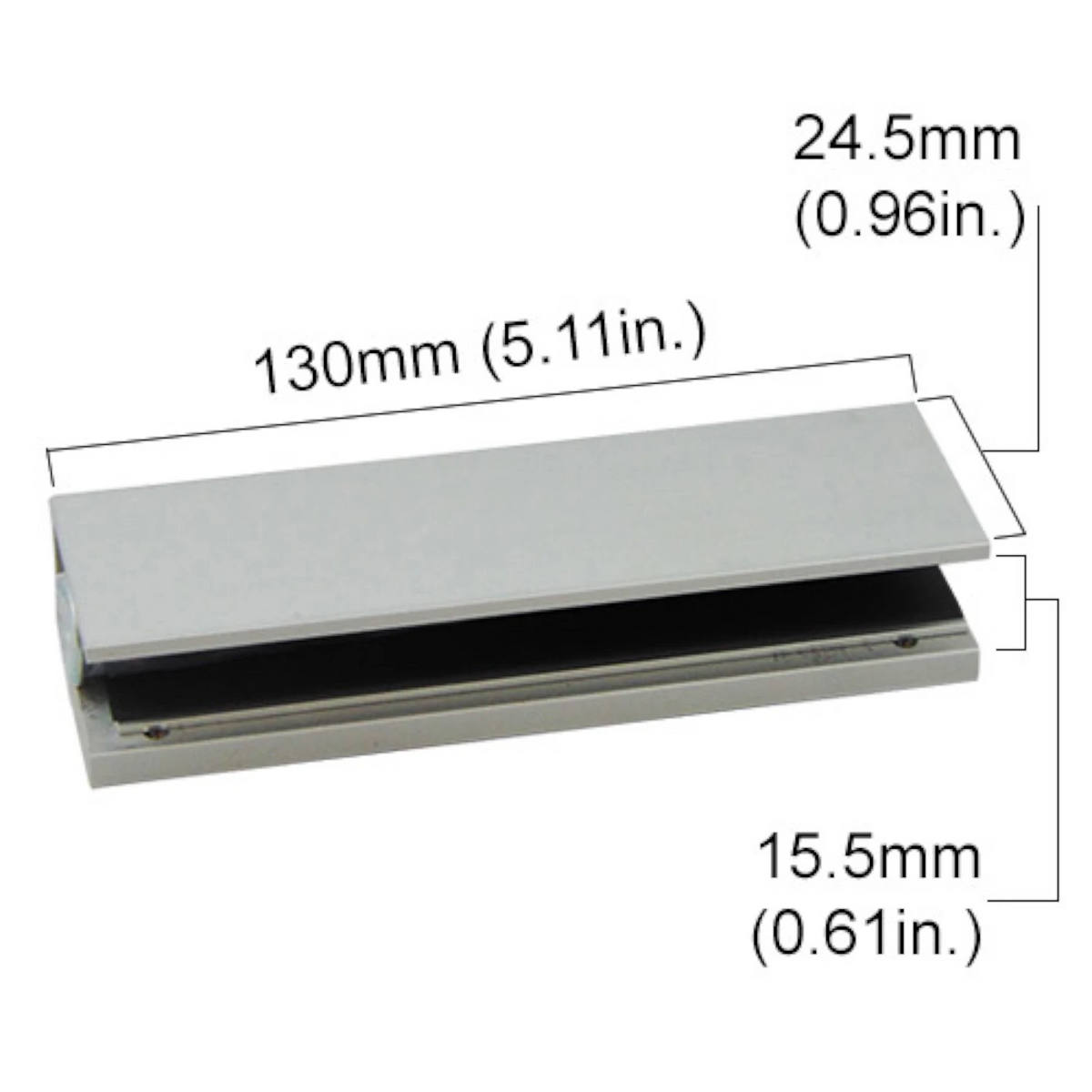 Visionis VS-U1-300 – Bracket For 300lb Electromagnetic Lock For Glass Doors