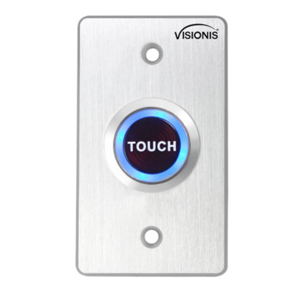 Visionis VIS-7005 – Indoor Ultra Thin Push + Touch To Exit Button For Door Access Control With LED Light NC COM And NO Outputs