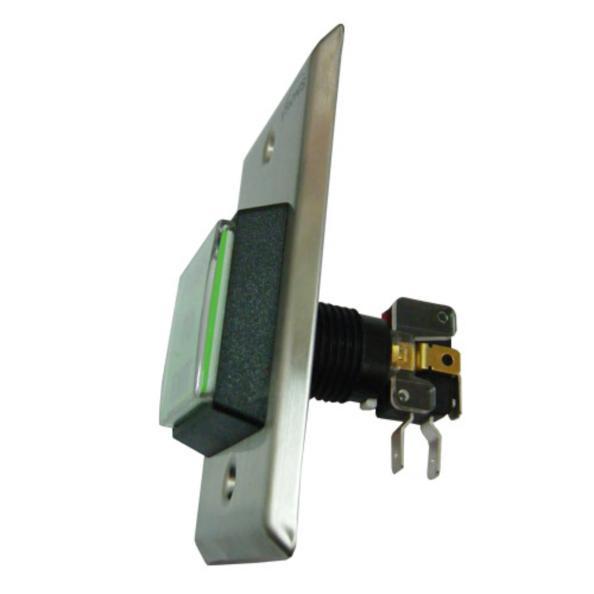 Visionis VIS-7100 – Green With LED Square Request To Exit Button With Timer Delay For Door Access Control, NC, COM And NO Outputs