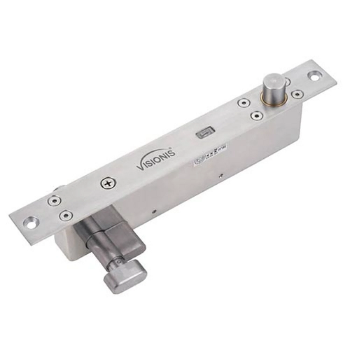 Visionis VIS-DP103WCY-FSE-LED – Electric Drop Bolt Lock With Key Cylinder 2,600lbs With LED And Time Delay Fail Secure Normally Open Dead Bolt
