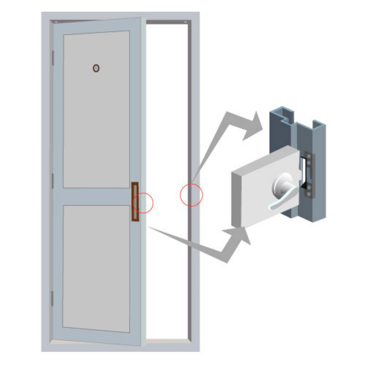 Visionis VIS-EL100-FSE – 770lbs Stainless Steel Electric Door Strike For Wood And Metal Doors 12V Fail Secure Normally Open