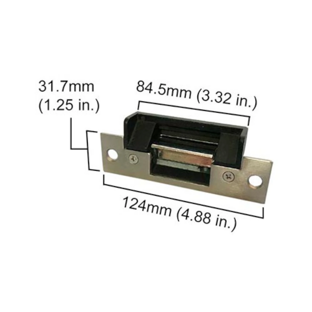 Visionis VIS-EL102-FSA – 770lbs Electric Door Strike For Wood And Metal Doors 12V Fail Safe, Normally Closed With Rubber Lining