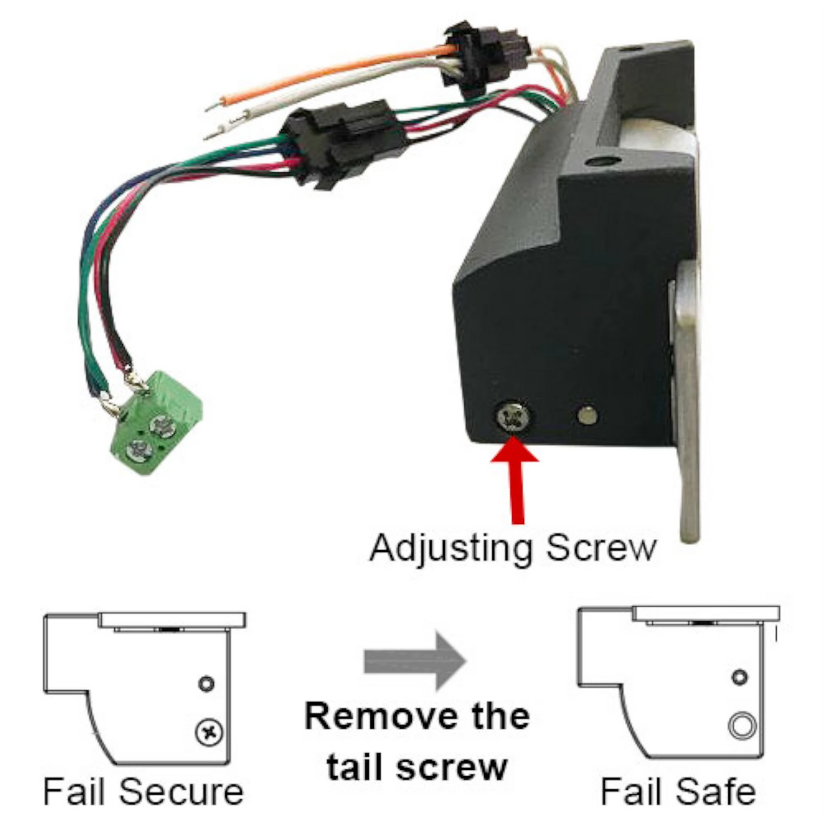 Visionis VIS-EL104-FSESA – 770lbs Electric Door Strike For Wood And Metal Doors 12V Fail Safe Normally Closed And Fail Secure Normally Open Adjustable