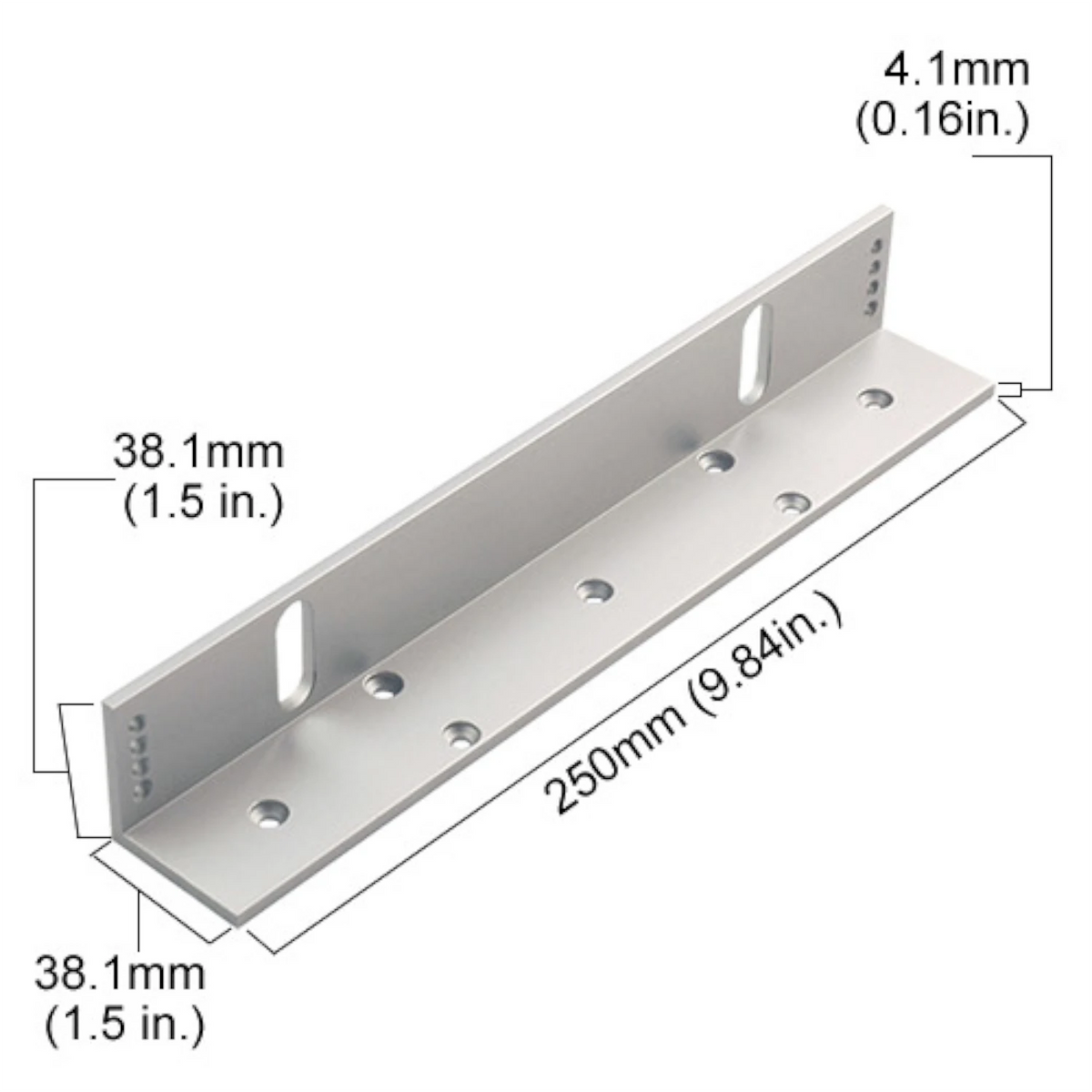 Visionis VS-VISLS600 – LS Bracket 600lbs VIS-ML600LED Maglock For Outswinging Narrow Door