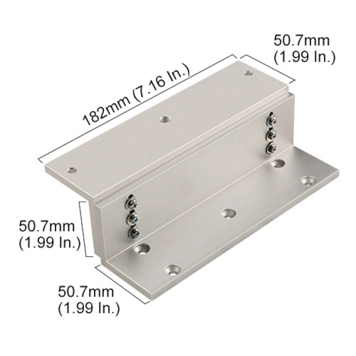 Visionis VS-ZL-SS800 – L And Z Bracket For VS-SS800-G Outdoor 800lbs Maglock For Inswining Application