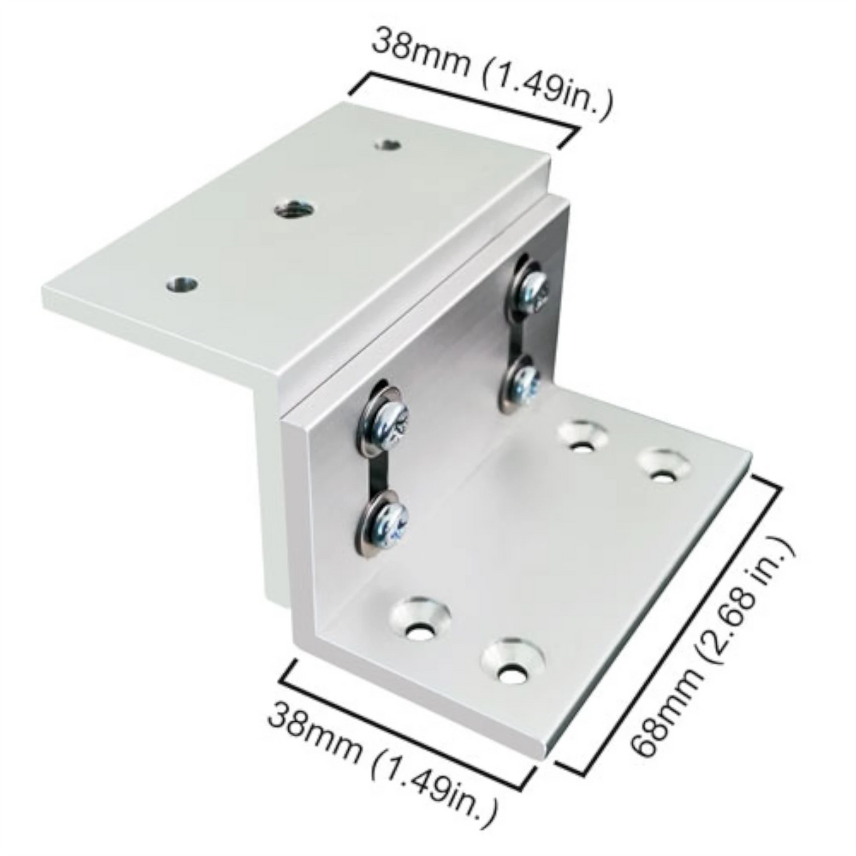VIS-ZMINI-120 – Z Bracket For 140lbs Electric Maglock For In Swing Door Application