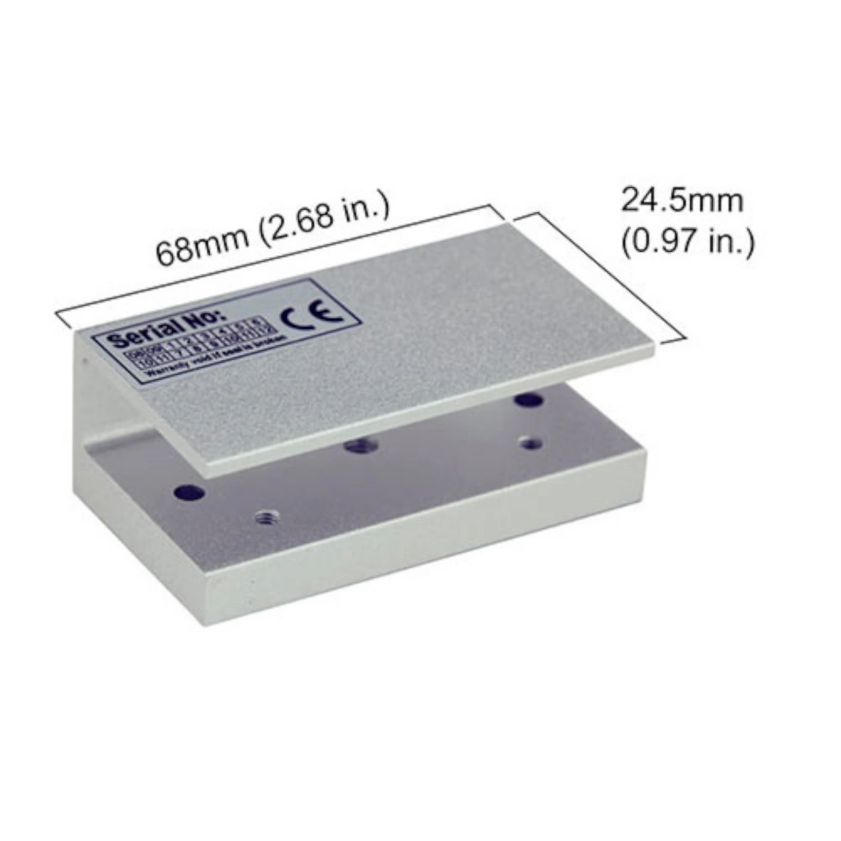 Visionis VIS-UMINI-120 – U Bracket For 140lb Electric Maglock For Glass Doors