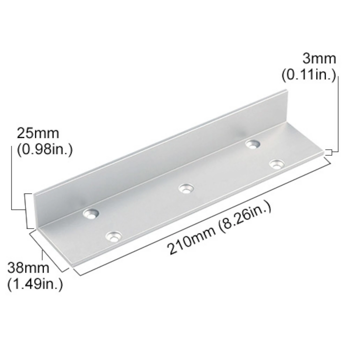 Visionis VS-VISLS300 – LS Bracket 300lbs VIS-ML300LED Maglock For Outswinging Narrow Door